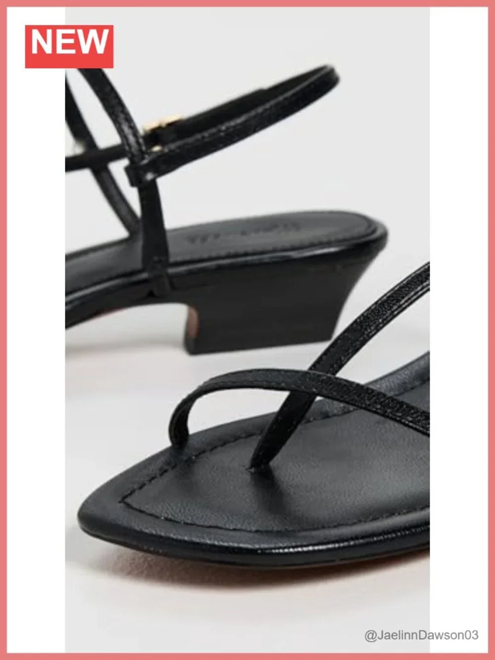Leather Kitten Heel Gladiator Sandals Asymmetric T-Strap